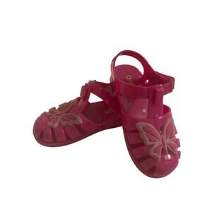 Osh Kosh B'Gosh Sandals Girls Size 7 Pink Butterflies Jelly Shoes Summer